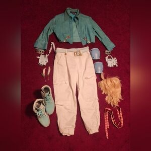 Ceasar JJBA JoJo's Custom Costume Cosplay - Arda Wig, Dolce Vita , Real Leather